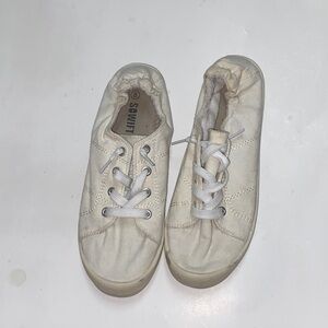 4/$30 SOWIFT White Moccasin-Style Sneakers with Soft Soles Size 8